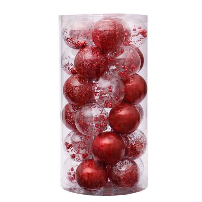 China Chirstmas decor 30pcs 6CM Christmas balls decorations for home tree decor Xmas ball set Christmas tree balls bolas de navidad 2021 for sale