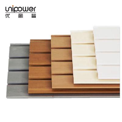 China Modern Heavy Duty PVC Material for Organizing Garage and Workshop Lightweight PVC Slatwall Panel Slat Wall for sale