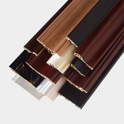 China Environment Friendly America Style Unique Design Art Decoration Skireting Molding For PVC Wall Panel for sale