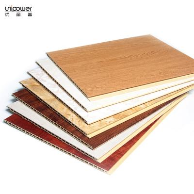 China Unipower CLASSIC Lightweight Manufactured Home Wall Panels Waterproof Fireproof Interior Wood Wall Paneling PVC E0 for sale