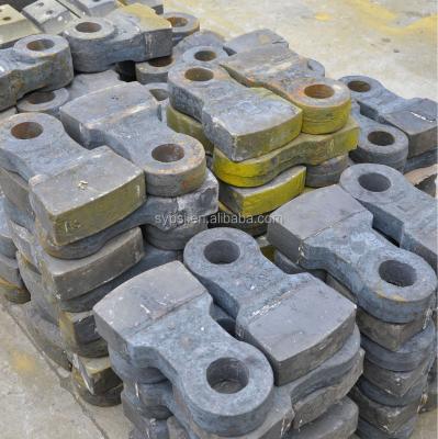 China Coal mining alloy manganese steel hammer, hammer crusher spare parts for sale