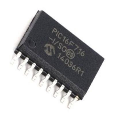 China New and original MCU chip IC chip PIC16F716 microcontroller PIC16F716 8BIT 3.5KB SOP18 IMAGE 16F716 PIC16F716-I/SO standard PIC16F716-I/SO for sale