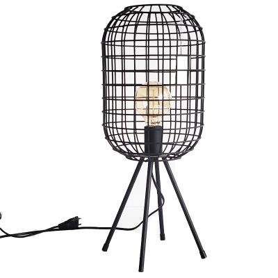 China Contemporary Black Iron Wire Four Feet Electric Power Style Modern Table Lamp Lighting for sale