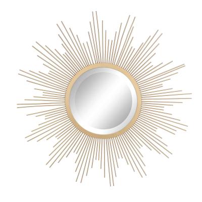 China Stonebriar Sunburst Wall Mirror Gold Wall Decor Decorative Mirror for sale