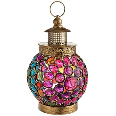 China Romantic Caravan Gem Round Lantern by Candlelight for sale