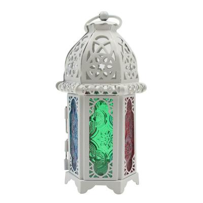 China Modern Colorful Moroccan Home Decoration Candle Holder Lanterns For Wedding for sale