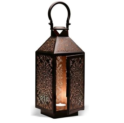 China Home Decoration Decorative Table Top Metal Lantern for sale