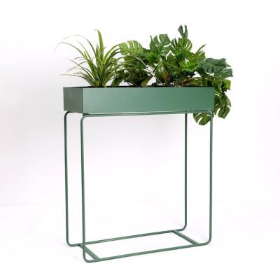 China Modern Metal Attic Flower Pot Shelf Rack Flower Plant Pot Side Storage Table Modern Flowerpot for Home Decor for sale