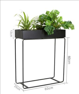 China China Supplier Modern Metal Flower Pot With Iron Stand Metal Furniture Outdoor Planter for sale