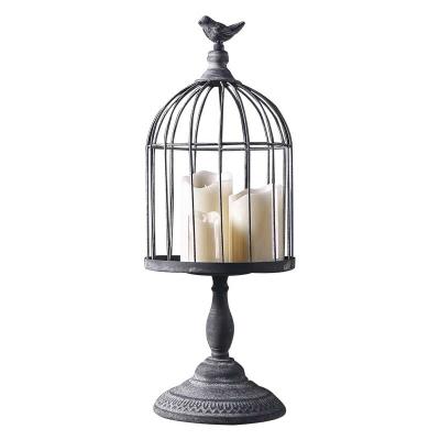 China WEDDING elegant birdcage wedding centerpieces with moss and flowers for an enchanted garden wedding for sale