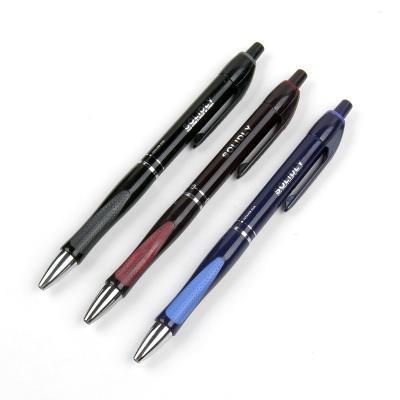 China Fluently Writing Custom Ball Point PP Plastic Cheaper 0.5mm/0.7mm Ballpoint Pen Set multicolor ballpoint pen for sale