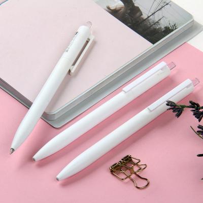 China Normal Neutral Pens Press Cute Retro Gel Ink Pen Set Retractable Black High-capacity Gel Ink Pen For Student for sale