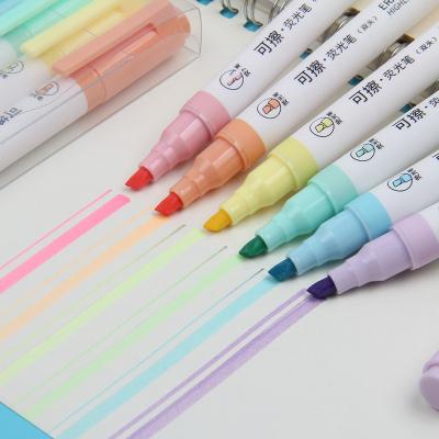 China Office School Gel Ink Pens Double head Promotional Gifts Highlighter Markers erasable with bullet tip for sale