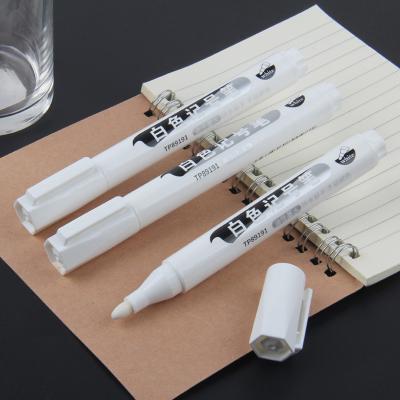 China School Office Supplies Popular Chinese production wholesale Oily Ink White Marker Pens Set Waterproof Quick Drying For Metal and glass marking for sale