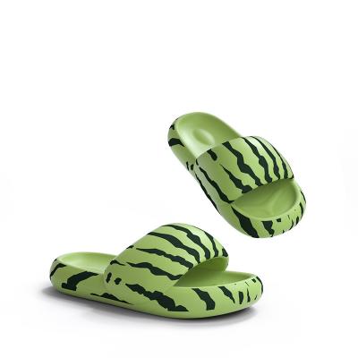 China Wholesa 2022 New Watermelon Grain Watermelon Outdoor Bread Slippers Anti-collision Increased Non-slip Wear-resistant EVA Home Foot Slippers for sale