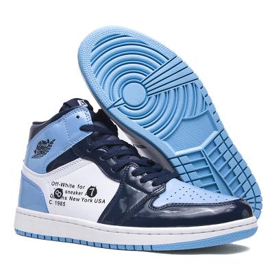 China A+ High Version Jordan 1 UNC Rubber Retro All Style 1S Mens Womens Sneakers Fashion Casual Sports Basketball Shoes for sale