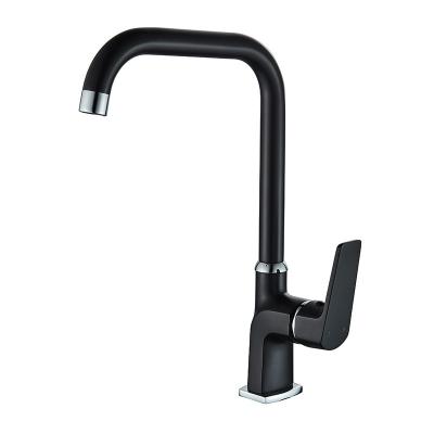 China Contemporary Top Selling Black Drop-Down Kitchen Faucets for sale