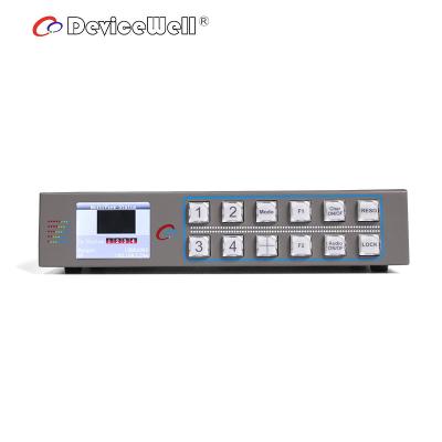 China 4 screens DeviceWell 4 ch SDI input multiviewer for sale