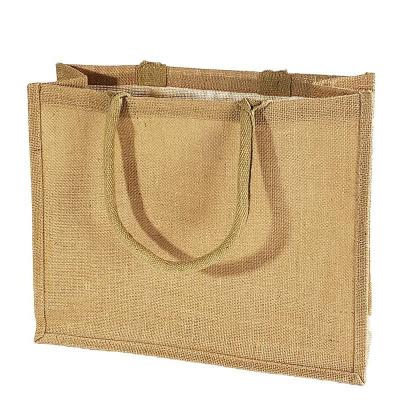 China Reusable Custom Jute Bag Outdoor Grocery Logo Environmental Protection Gift Jute Bag Outdoor Shopping Tote Bag for sale