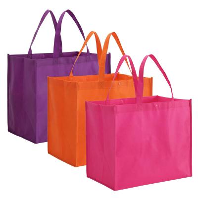 China Reusable Multicolor Optional Eco-Friendly Foldable Handbag Custom Logo Printed Nonwoven Shopping Bag for sale