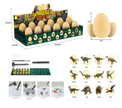 China Educational DIY Toy Set Amazon DIY toys dinosaur egg excavation kit STEM educational toys discovery digging toy for kids Christmas gifts for sale