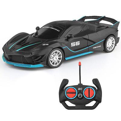 China Follow Me Hot selling 1:18 RC Car 4C Electric Remote Control Toy with high Speed Led light  Remote Control Toy for kids boys girls Gifts for sale