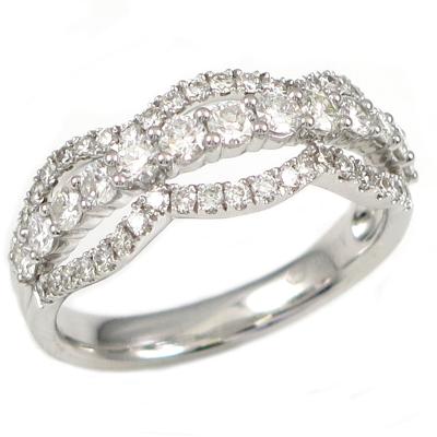 China Custom Romantic Modern Logo 18K Solid Gold Jewelry Anniversary Accessories W/G Rings For Ladies for sale