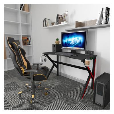 China Customizable Multi Use Single PC Game A Stylish And Simple Computer Desk With Wooden Desk for sale