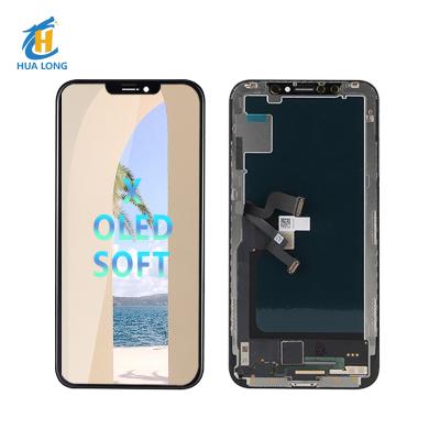 China Front Glass+Touch Screen+LCD Display+Backlight Hot Selling Mobile LCD+Frame X Screen For Iphone X Soft LCD Display Replacement for Iphone Xs soft screen phone for sale