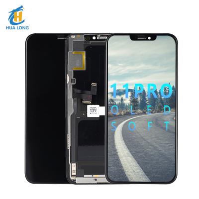 China Glass+Touch Screen+LCD Display+Backlight+HD Cell Phone Screen Soft Display Front Frame Replacement With For Cell Phone Soft LCD Displays Screen Iphone 11pro X Xs for sale