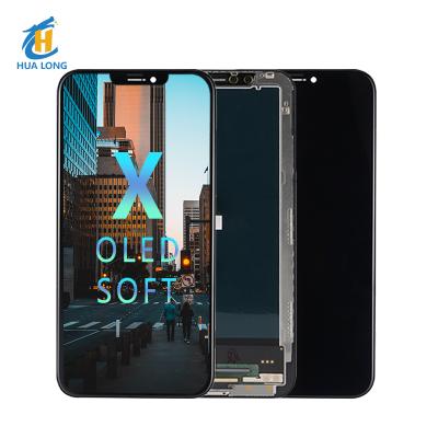 China Front Glass + Touch Screen + LCD Display + Direct Backlight Screen + Frame Factory Mobile Phone For iPhone X Xs Oled Soft LCDs Replacement Screen for sale