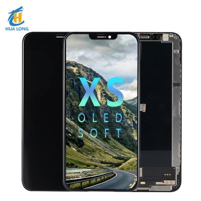 China Front Glass + Touch Screen + LCD Display + Direct Backlight Screen + Frame Factory Mobile Phone For iPhone Xs X Oled LCD Replacement Soft Screen for sale