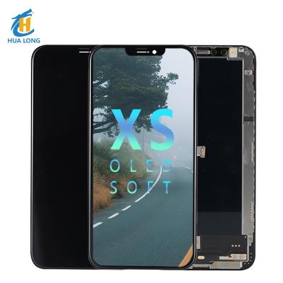 China Front Glass + Touch Screen + LCD Display + Direct Backlight Screen + Frame Factory Mobile Phone For iPhone Xs X Oled Screen Replacement Soft LCD for sale