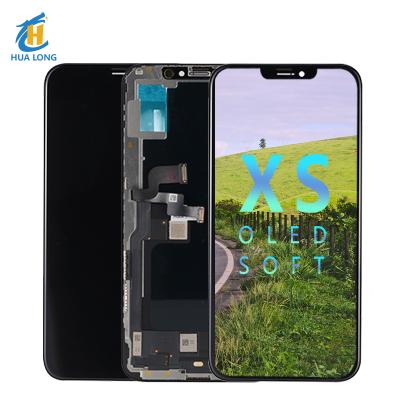 China Front Glass + Touch Screen + LCD Display + Direct Backlight Screen + Frame Factory Mobile Phone For iPhone Xs X Oled Screen Replacement Soft LCDs for sale