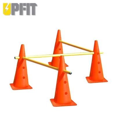 China Quick and easy to install hot sale factory product pp adjustable football training agility obstacle cone set directly for sale