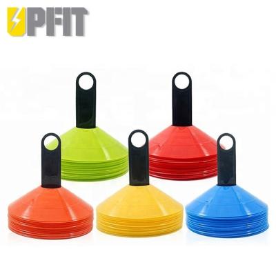 China Quick and easy to set up durable sport fitness football soccer marker disc spin speed training agility football soft cones for sale