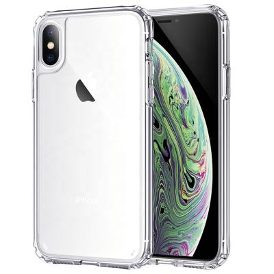 China Clear Transparent Acrylic Shockproof Hard TPU Mobile Phone Shockproof Protector Case For iPhone xs max for sale