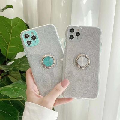 China Unique/Soft/OEM Fashion Design 3 In 1 Tpu+PC+Glitter Paper Phone Case For Iphone 11 Pro Max 12 Back Cover for sale