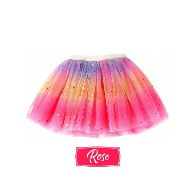 China TT001 Rainbow Theme Girls Rainbow Theme Dress Up Ballet Tutu Layered Skirt for Kid Princess Birthday Halloween Party Performance Costume for sale