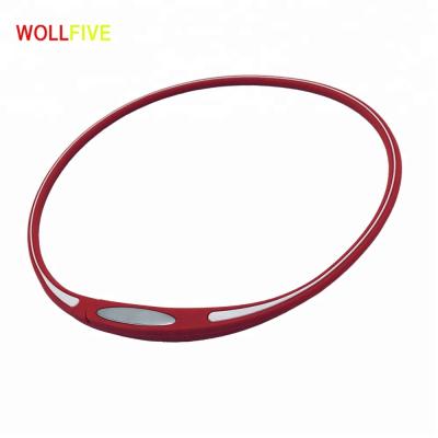 China Ionic energy health care silicone sports necklace balance energy necklace with magnet for sale