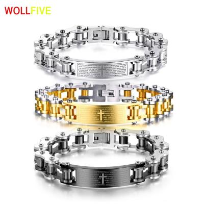 China Trendy Jewelry Women Men Bike Chain Bracelet Stainless Steel Bangle Bicycle Magnet Bracelet Wholesale Men for sale