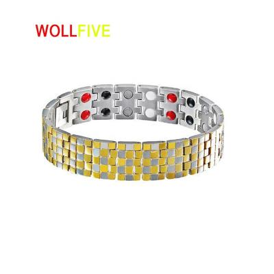 China stainless steel & Titanium Germanium Wholesale Energy Korean Biomagnetic Bracelet for sale