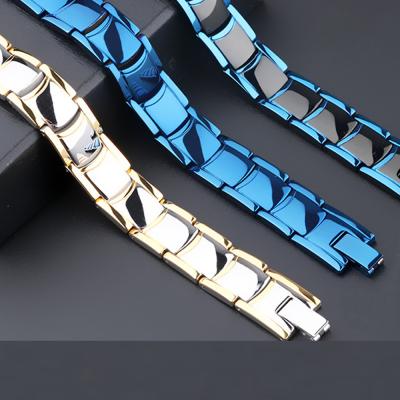 China Fashionable Energy Stainless Steel Gents Bracelet Men Fashion Bracelets Jewelry Wholesale for sale