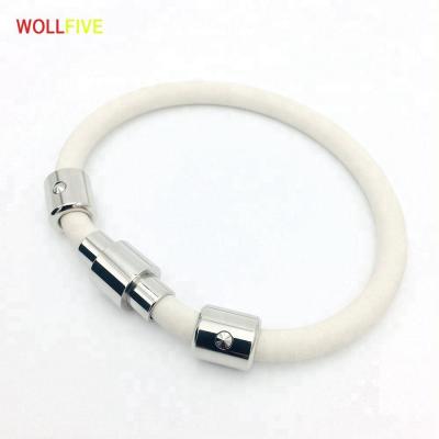 China silicone alibaba in china colorful and custom bracelet energy magnet silicone whole sale in korea for sale