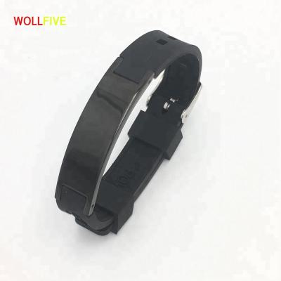 China Silicone factory wholesale bio health silicone positive energy bracelet for sale