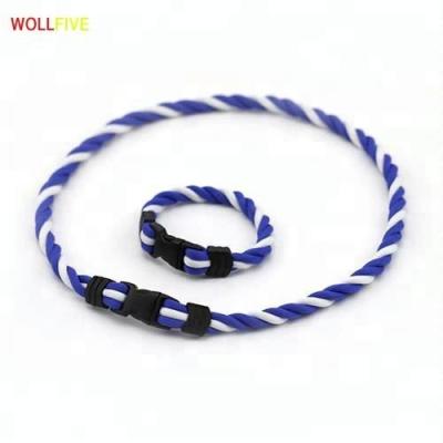 China Wholesale Football Team Silicone Ion Necklace Basketball Energy Energy for sale