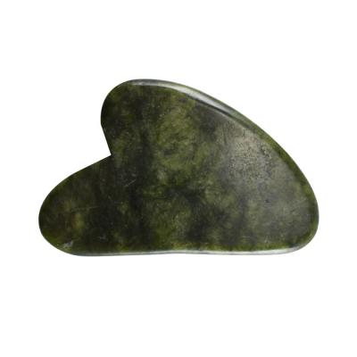 China Factory price transparent green aventurine gua sha facial massager panel jade face care scraping tool for sale