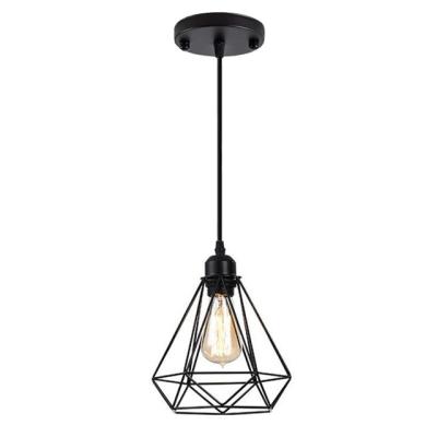 China Modern Black Chandelier Light Decorative Metal Loft Hanging Modern Pendant Lights for sale