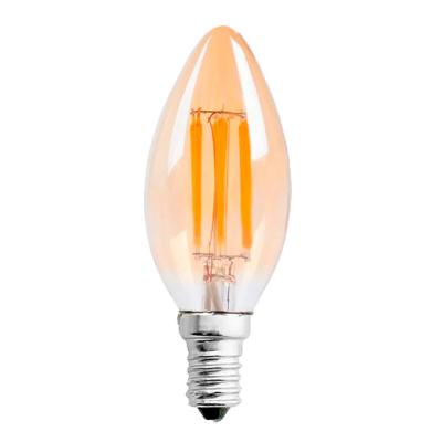 China Amber Glass Led Bulb Light C35 Residential Cheap Price Clear Chandelier Home Decor Lamp 2700k for sale