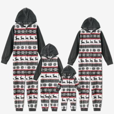 China Custom Christmas Winter Sublimation Printing Family Anti-pilling Warm Soft Pants Pajamas Mask Cotton Pajamas Set Christmas Matching Pajamas for sale